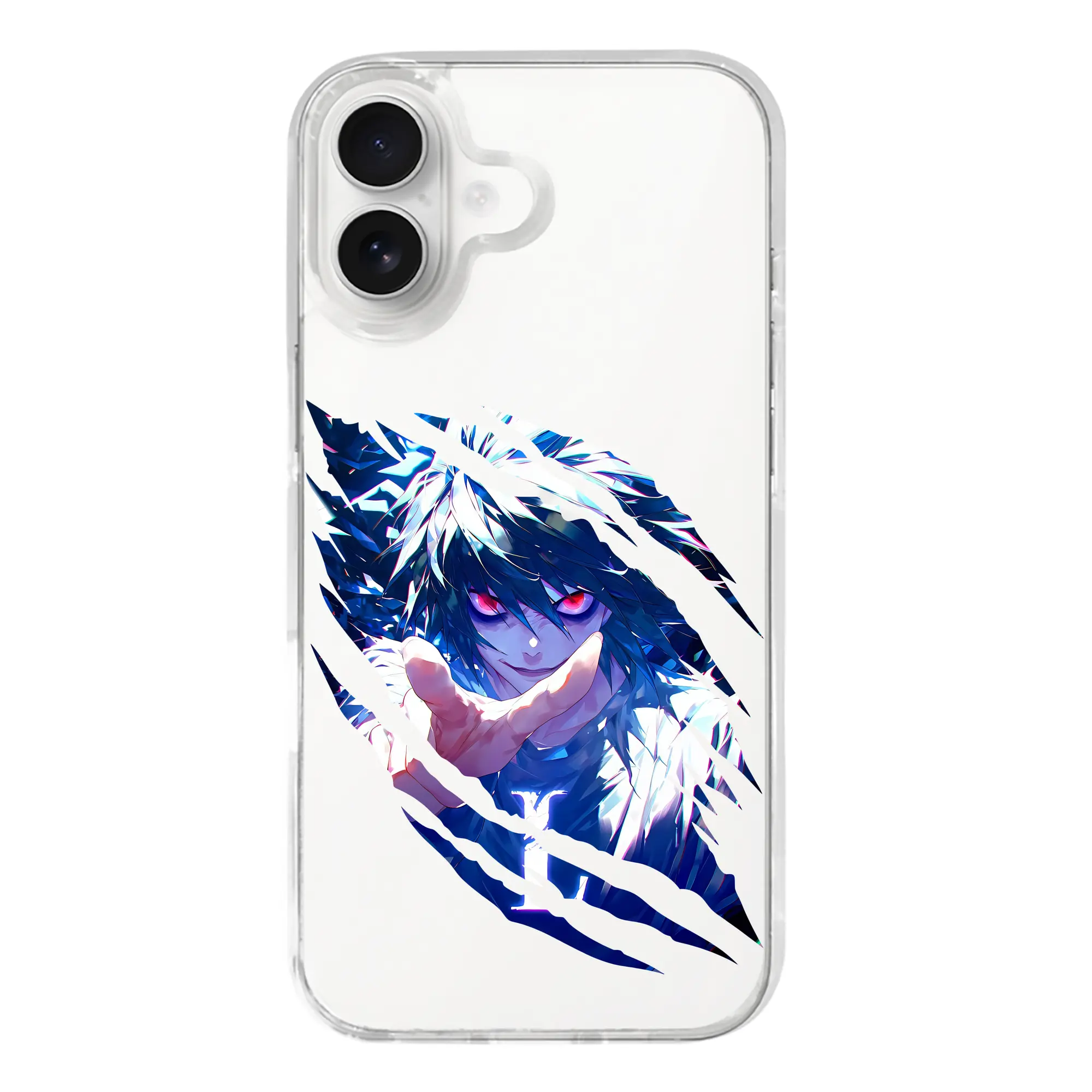 デスノート グッズ,L - iPhone 17シリーズ 透明スマホケース – 薄型・耐衝撃・精密フィット保護カバー